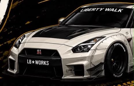 Miniatura Nissan GT-R Liberty Walk